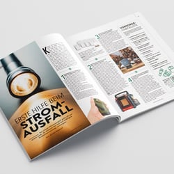 Gestaltung der Innenseiten zum Hauptkatalog und Beileger