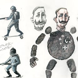 Affe Wilhelm II, Legetrickelemente für Schwejking, Dokumentarfilm Natasa von Kopp