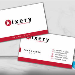 Kixery Visitenkartendesign