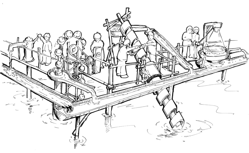 Danfoss Universe – Bereich Waterworks. Ideenskizze