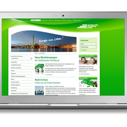 Stadtwerke Flensburg – Internetseite