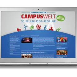 FH Flensburg – Internetseite Campuswelt