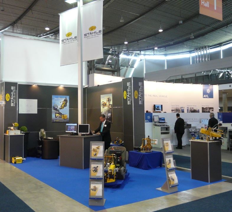 Messestand Stähle
