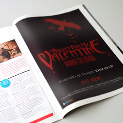 Anzeigengestaltung „Bullet for my Valentine“