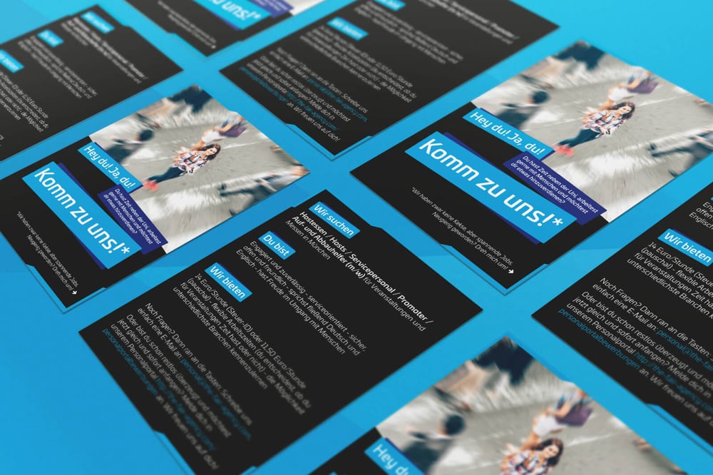 Flyer für the fair agency