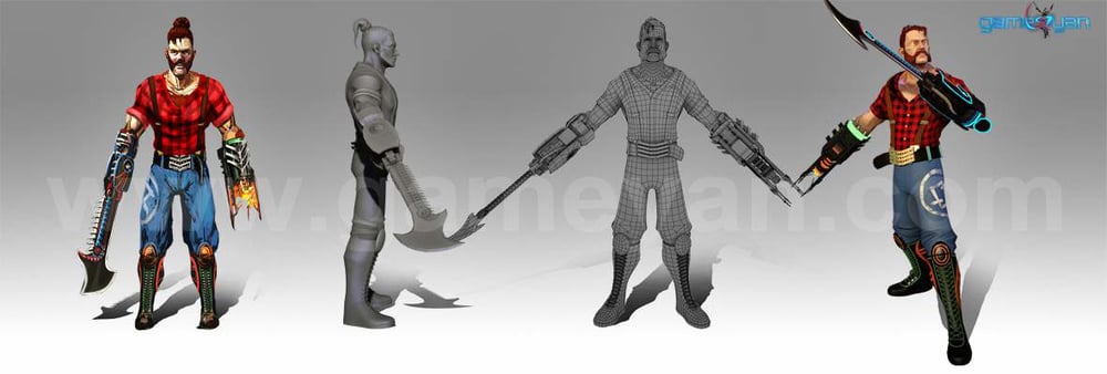 3D Character Modellierer und Texturierung Künstler