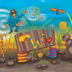 der Wiesenwurmturm, Text und Illustrationen: Eva Rudofsky