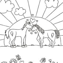 Glitzerbilder Zauberponys