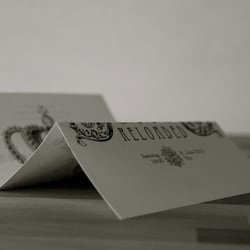 2-sided DINA4 party invitation  Client: private