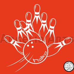 Bowling T-Shirts für die Firma H3ko