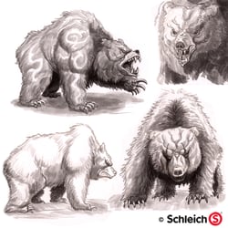 Schleich Höhlenbär – Concept Art
