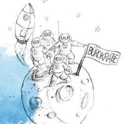 Illustration für Titelbild des Buches „Amt für unlösbare Aufgaben“