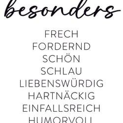 Karte „besonders“