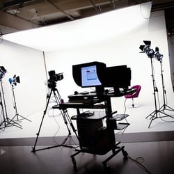 Studio in der Drehpause