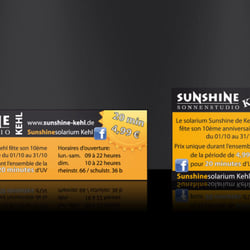 Anzeigen für das Sunshone Sonnenstudio in Kehl