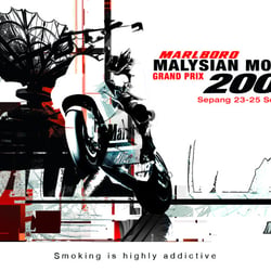 Print ad for Malaysian MotoGP Grand Prix.