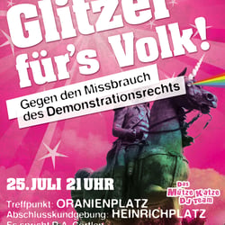 Glitzer fürs Volk, Flyer und Plakate