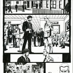 Seite 01 von einem Comic Pitch, Zeichnung und Tusche Sedat Oezgen