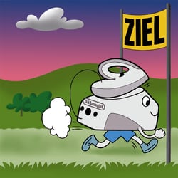Bügeleisen in der Dämmerung