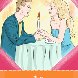 Romantisches Candle Light Dinner