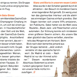 CasinoClub-Artikel für Kundenmagazin (Thema: Madrid), S. 2