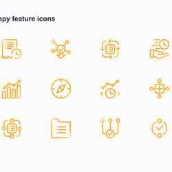 Feature-Icons für Therapieprodukte.