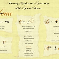Dinner Menu inside