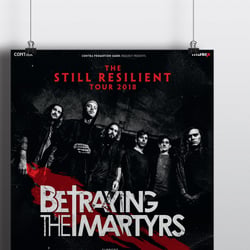 Plakatdesign „Betraying the Martyrs“