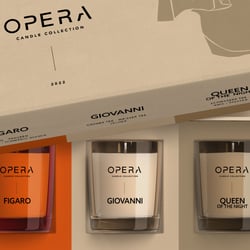 Um wirklich alle Sinne bedienen zu können, gibt es passend zu den Tees auch eine Kerzenkollektion.