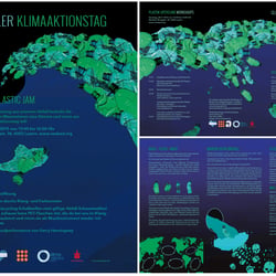 Plakat und Broschüre für den Globalen Klimaaktionstag