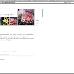 Internetseite – Blumen