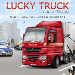 Coverillustration für die Kinderhörbuchreihe „Lucky Truck“