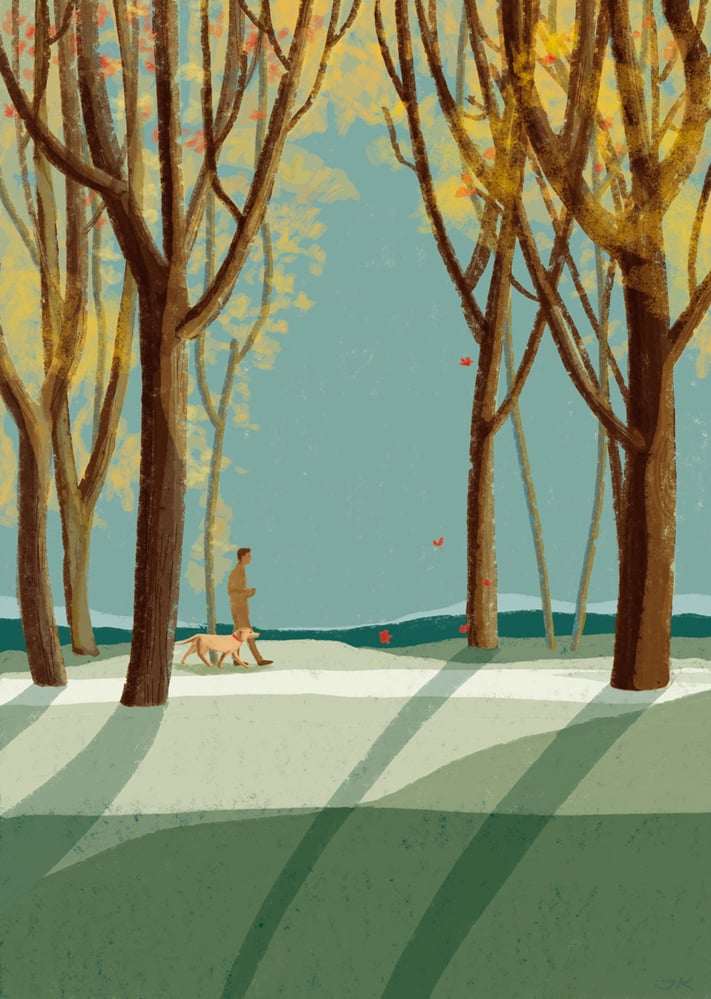 Herbst mit Hund