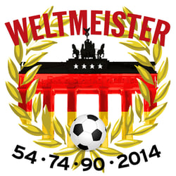 Weltmeister mit Brandenburger Tor