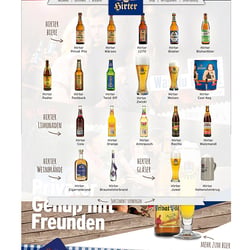 Hirter Bier website