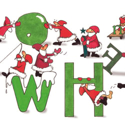 Weihnachtskarte für eine Lektorin