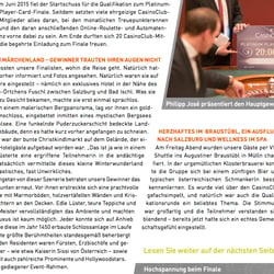 CasinoClub-Artikel für Kundenmagazin (Thema: Schlosshotel Österreich), S. 2.1