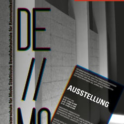 Plakat für die Werkschau der Designschule München