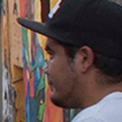 Streetartist Yescka at work/ Oaxaca, Mexico 2013