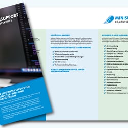 Werbeflyer von Minisupport