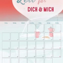 Liebe macht glücklich / Monatskalender