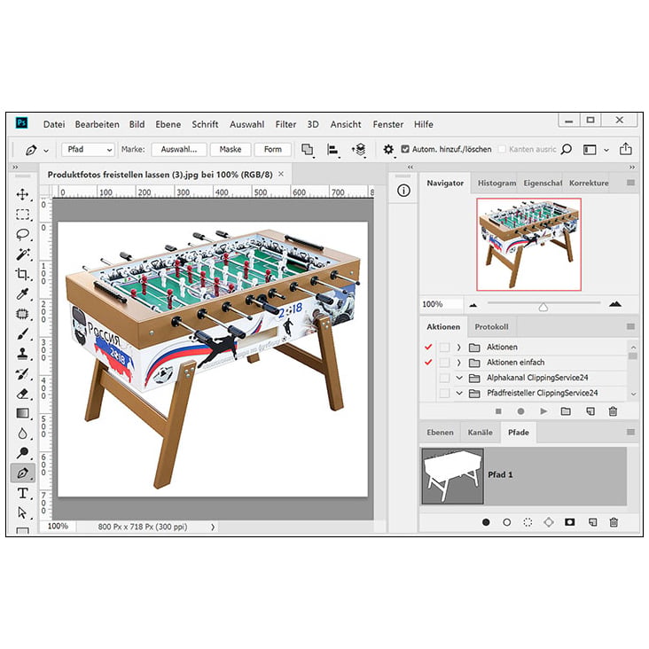 ClippingService24, Hintergrund entfernen