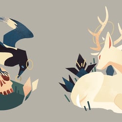 Magpie & Deer