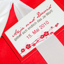 Pocket Fold Einladung „Flower“