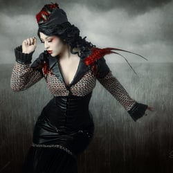 red feathers