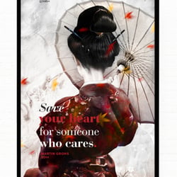 SAVE YOUR HEART FOR SOMEONE WHO CARES – digital painting