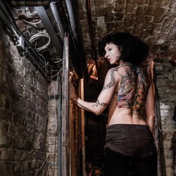 Katja in her basement 2