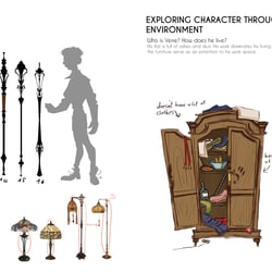 Prop Design – Character Design durch kreation der Möbel