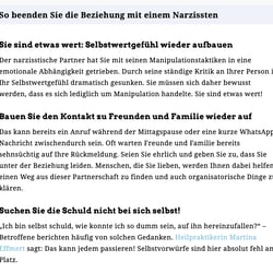 Narzissmus: Wie erkenne ich ihn und wie beende ich toxische Beziehungen? – Seite 6