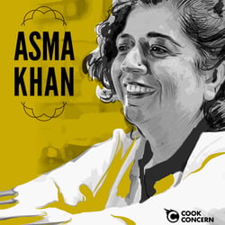 illustration cook concern: Asma Khan